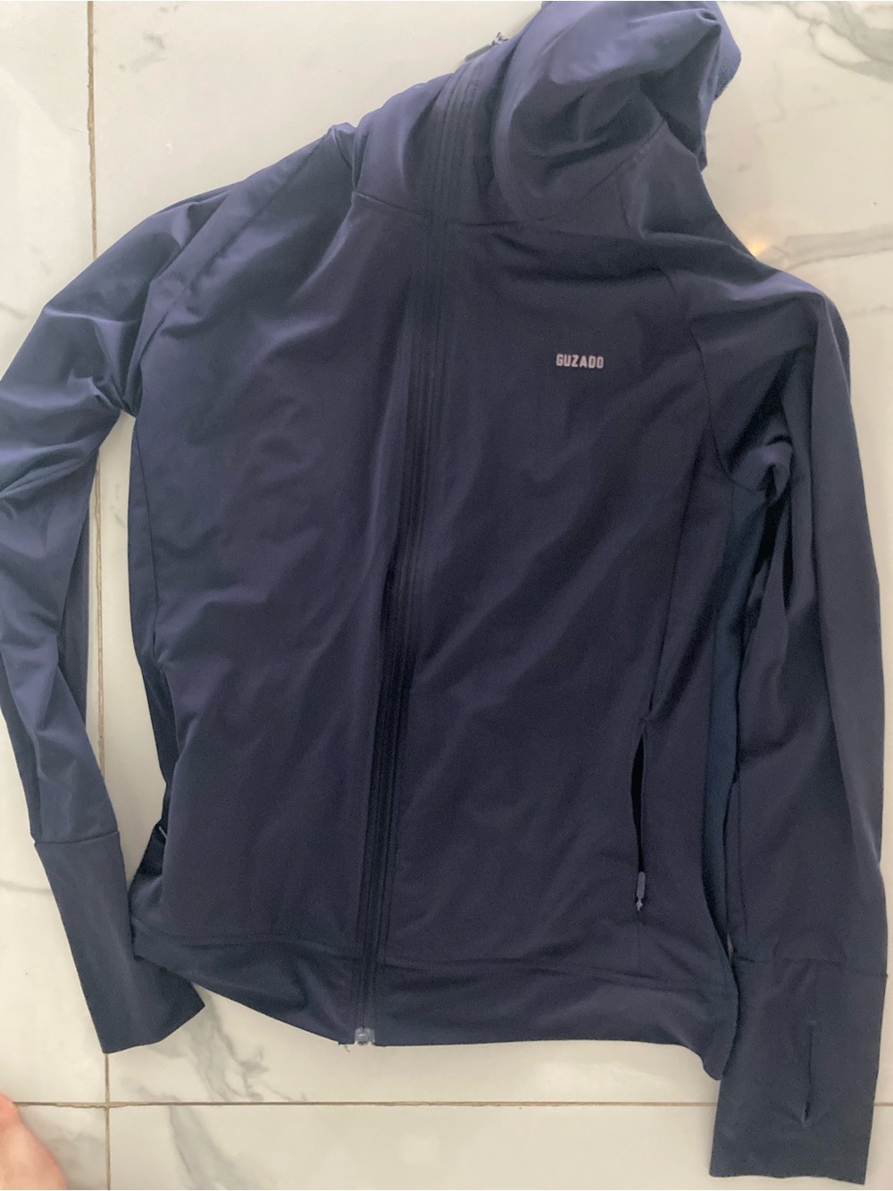 Women's Navy Hooded Jacket